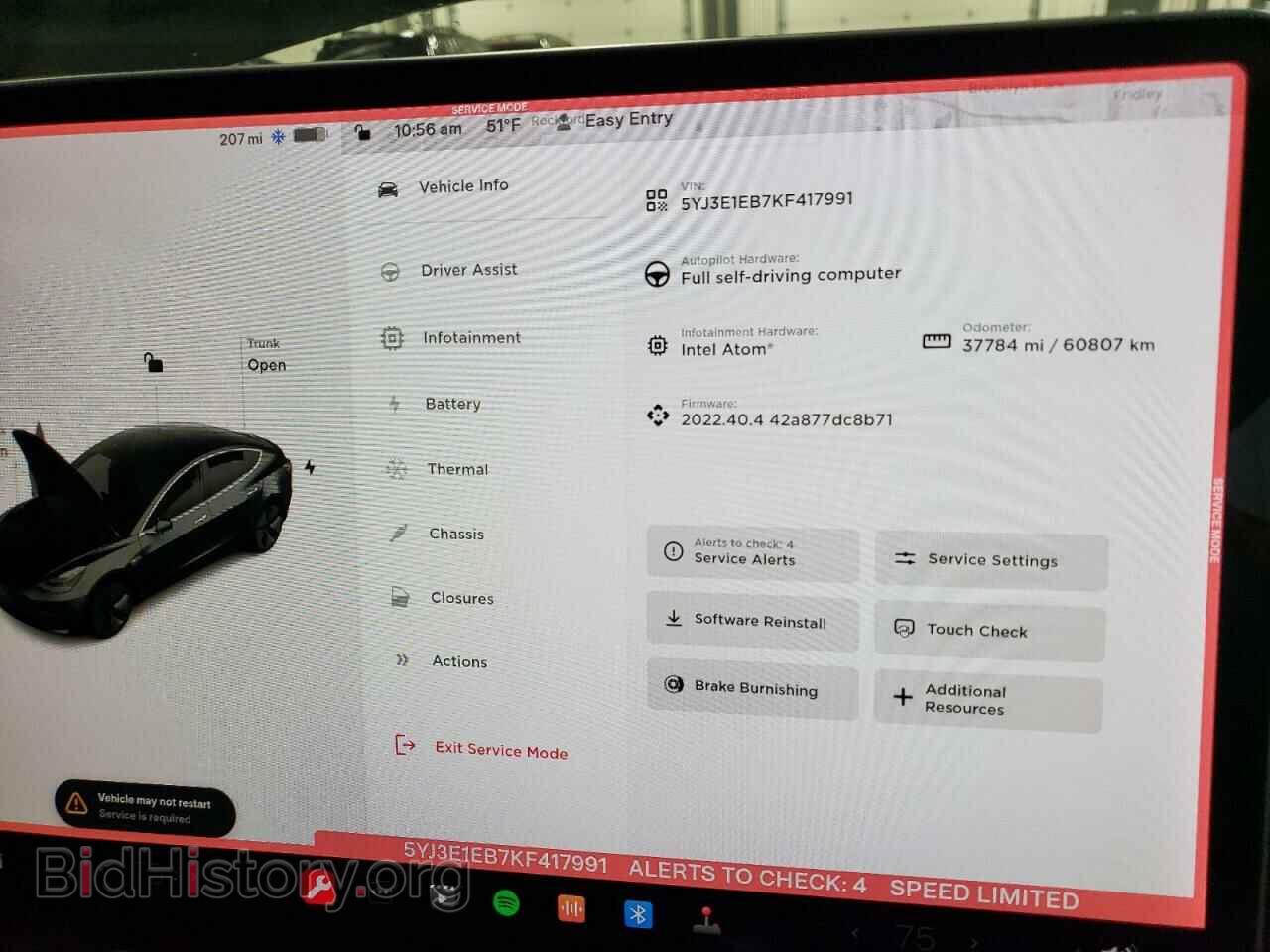 2019 TESLA MODEL 3 - VIN: 5YJ3E1EB7KF417991 - Фото 9