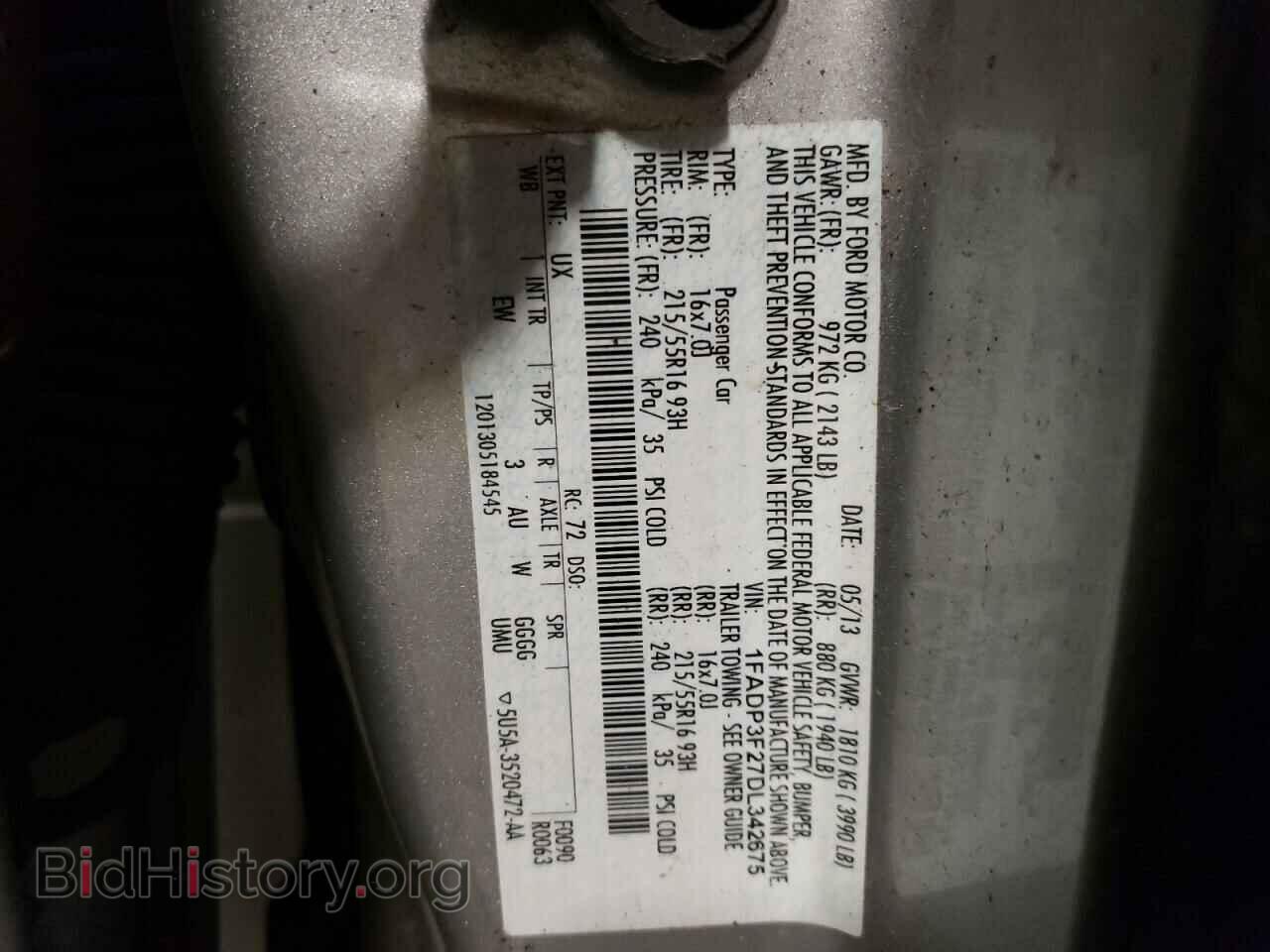 2013 FORD FOCUS - VIN: 1FADP3F27DL342675 - Photo 10