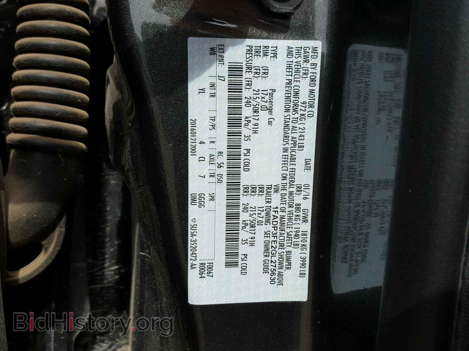 2016 FORD FOCUS - VIN: 1FADP3FE2GL275630 - Photo 10