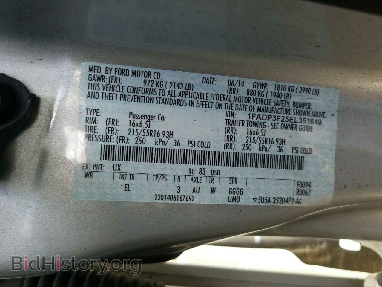 2014 FORD FOCUS - VIN: 1FADP3F25EL351649 - Photo 10