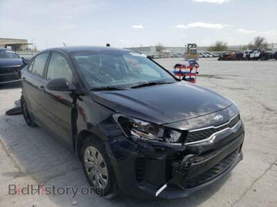2020 Kia RIO RIO LX, black — VIN 3KPA24AD8LE274484, Copart