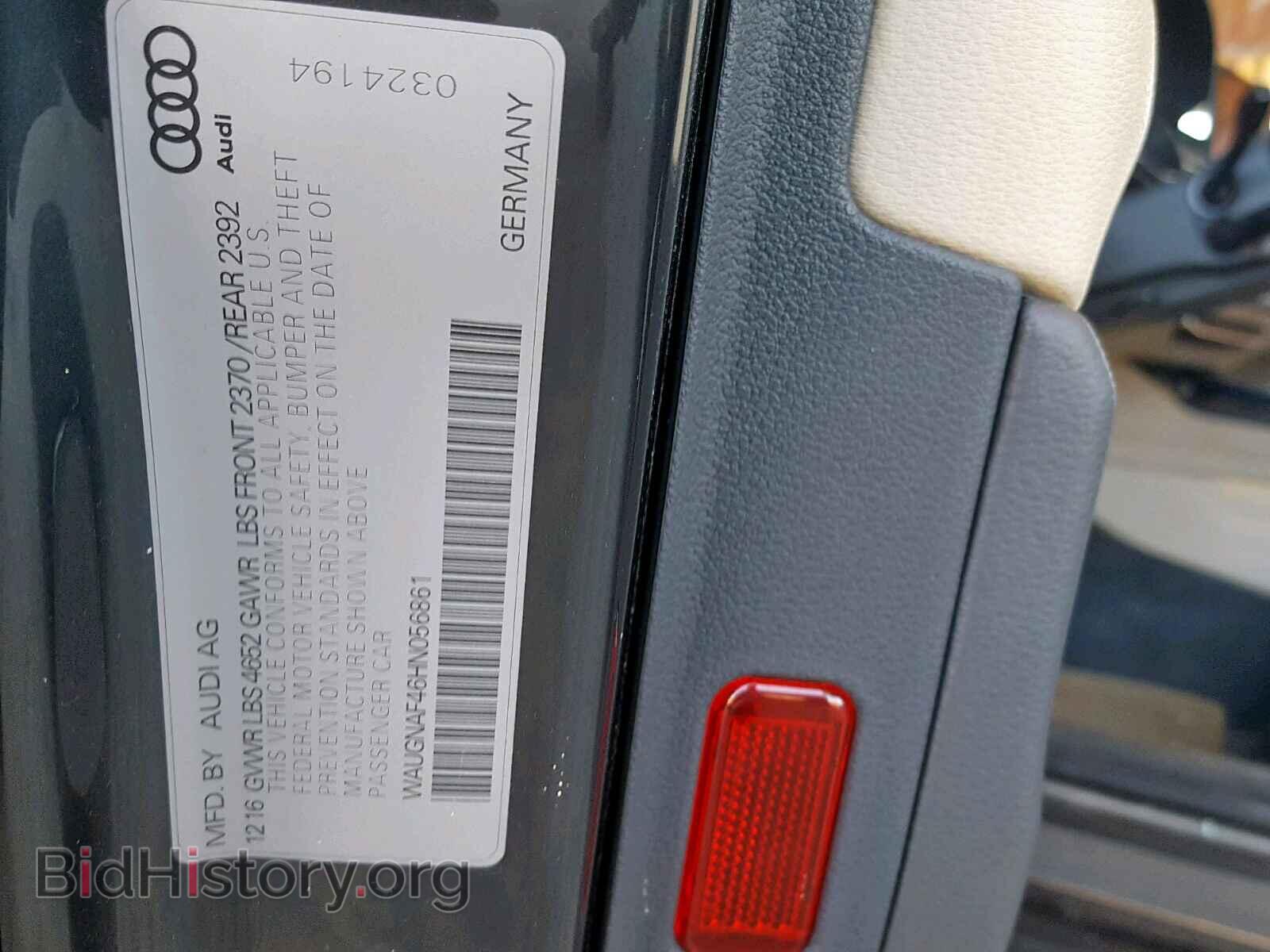 2017 AUDI A4 - VIN: WAUGNAF46HN056861 - Photo 10