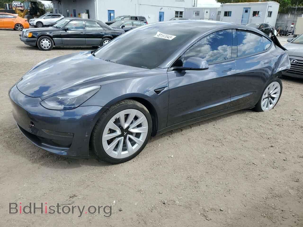 Photo 5YJ3E1EA4MF019082 - TESLA MODEL 3 2021