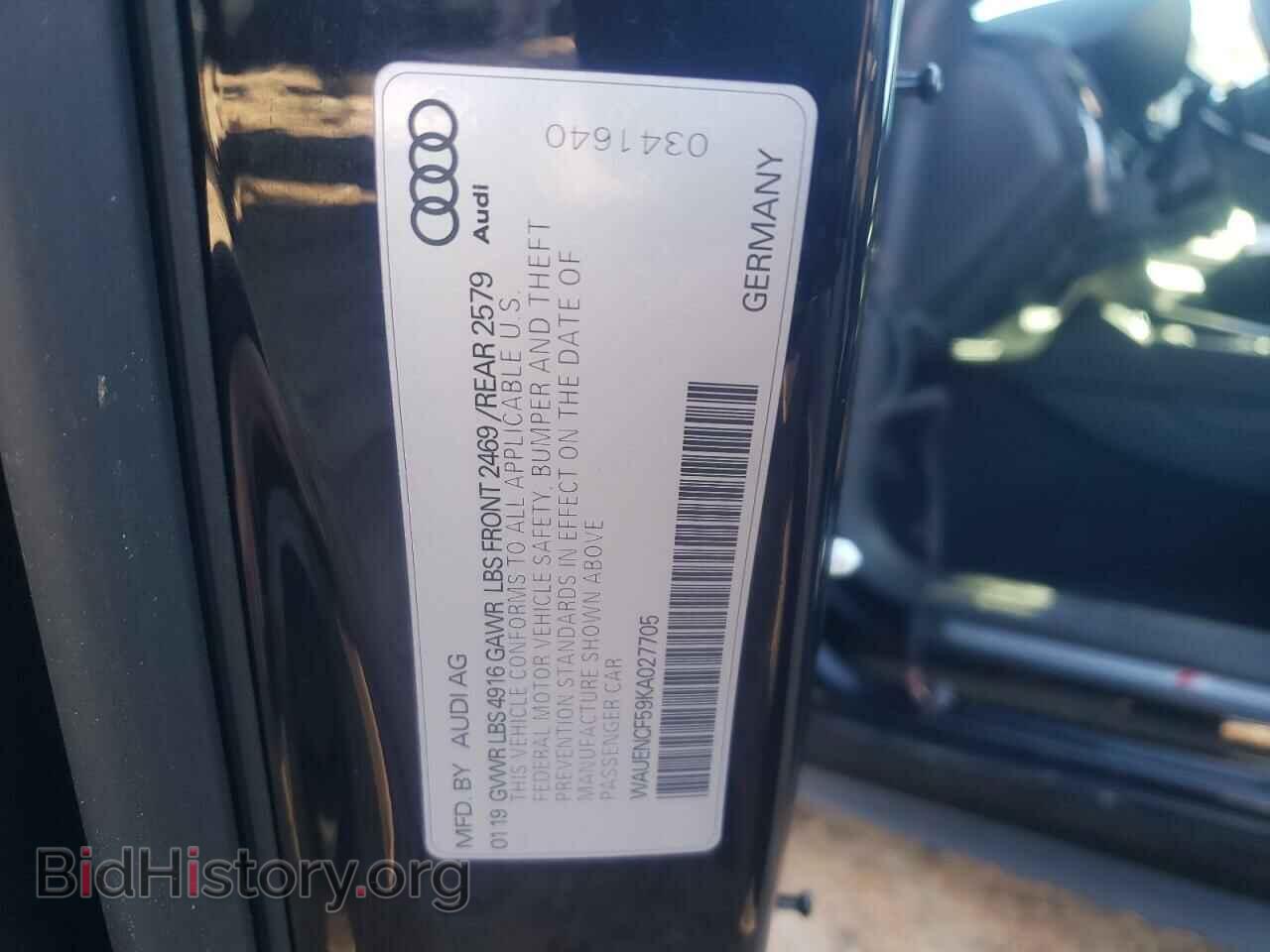 2019 AUDI A5 - VIN: WAUENCF59KA027705 - Фото 13