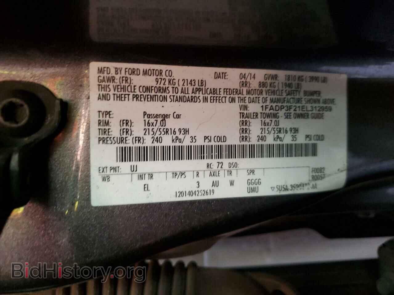 2014 FORD FOCUS - VIN: 1FADP3F21EL312959 - Photo 13