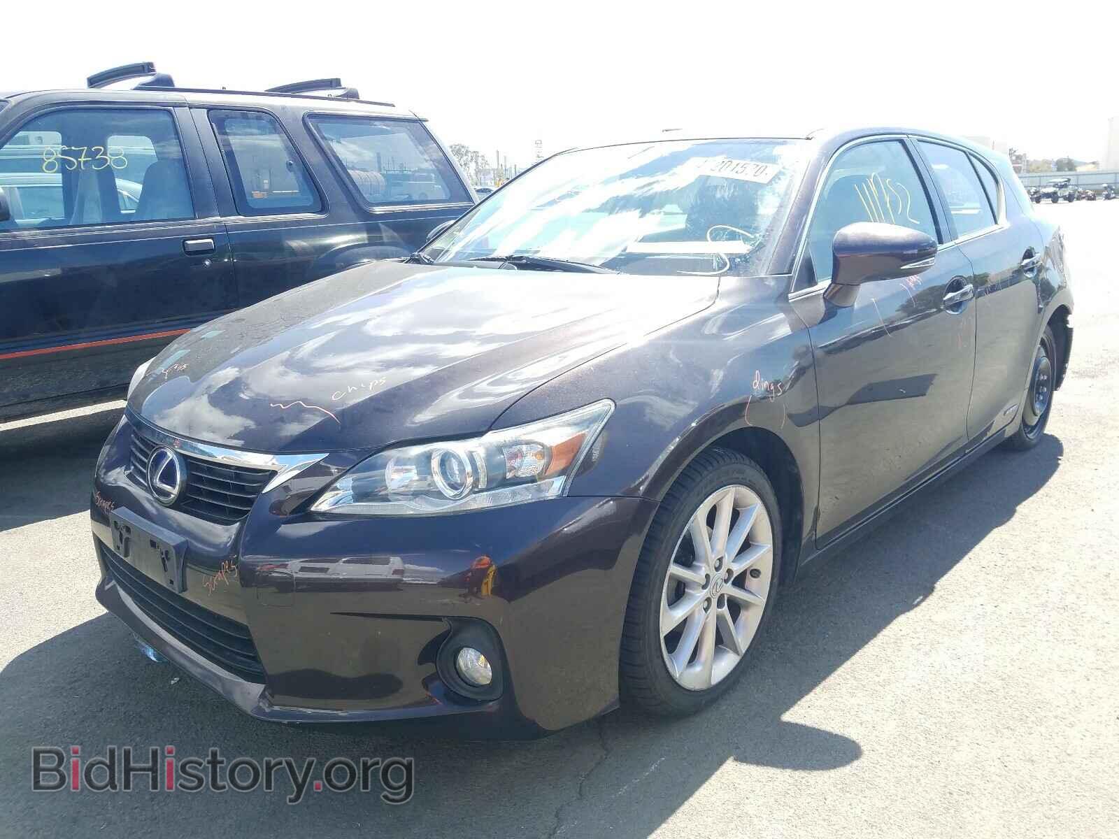 2012 LEXUS CT 200 - VIN: JTHKD5BH9C2108363 - Фото 2