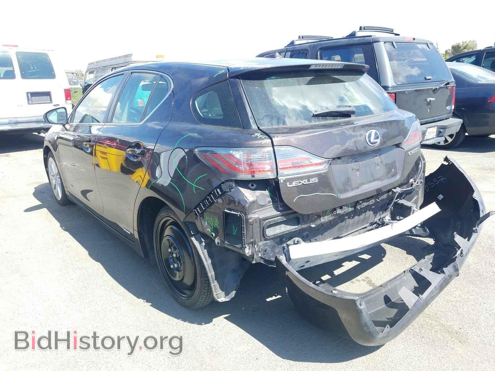 2012 LEXUS CT 200 - VIN: JTHKD5BH9C2108363 - Фото 3