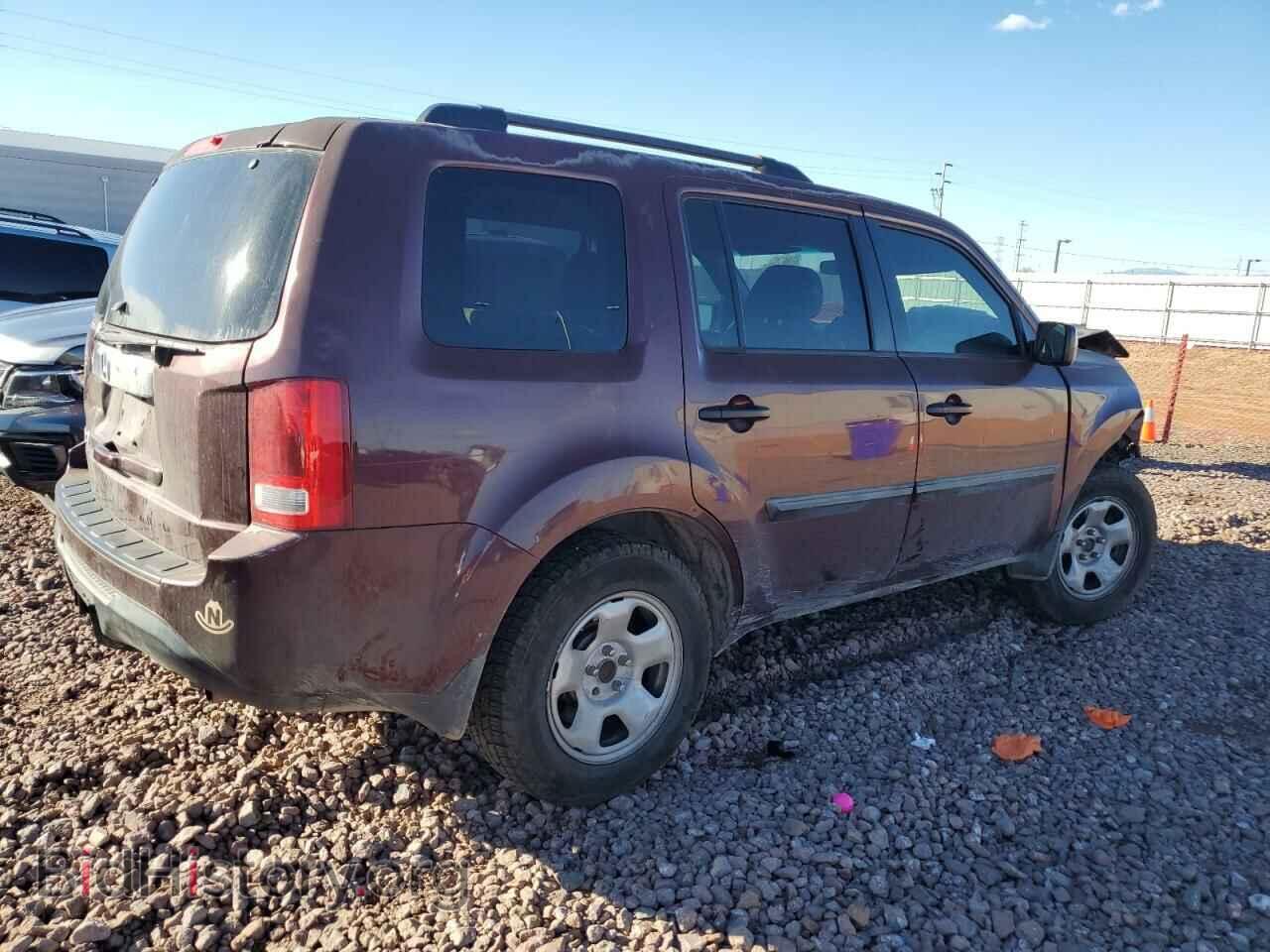 2013 HONDA PILOT - VIN: 5FNYF3H24DB012328 - Фото 3