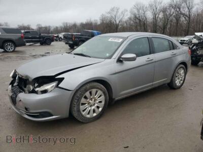2014 Chrysler 200 LX, серебристый — VIN 1C3CCBAB5EN199268, Copart