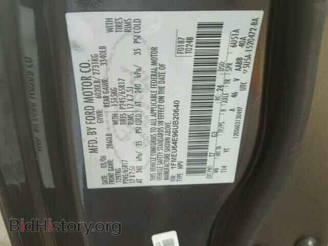 2006 FORD EXPLORER - VIN: 1FMEU64E96UB20640 - Photo 10