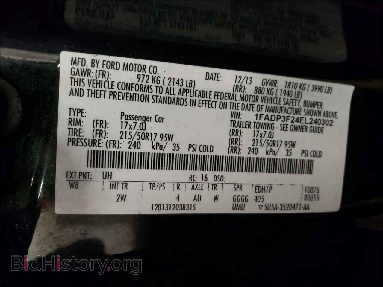 2014 FORD FOCUS - VIN: 1FADP3F24EL240302 - Photo 10