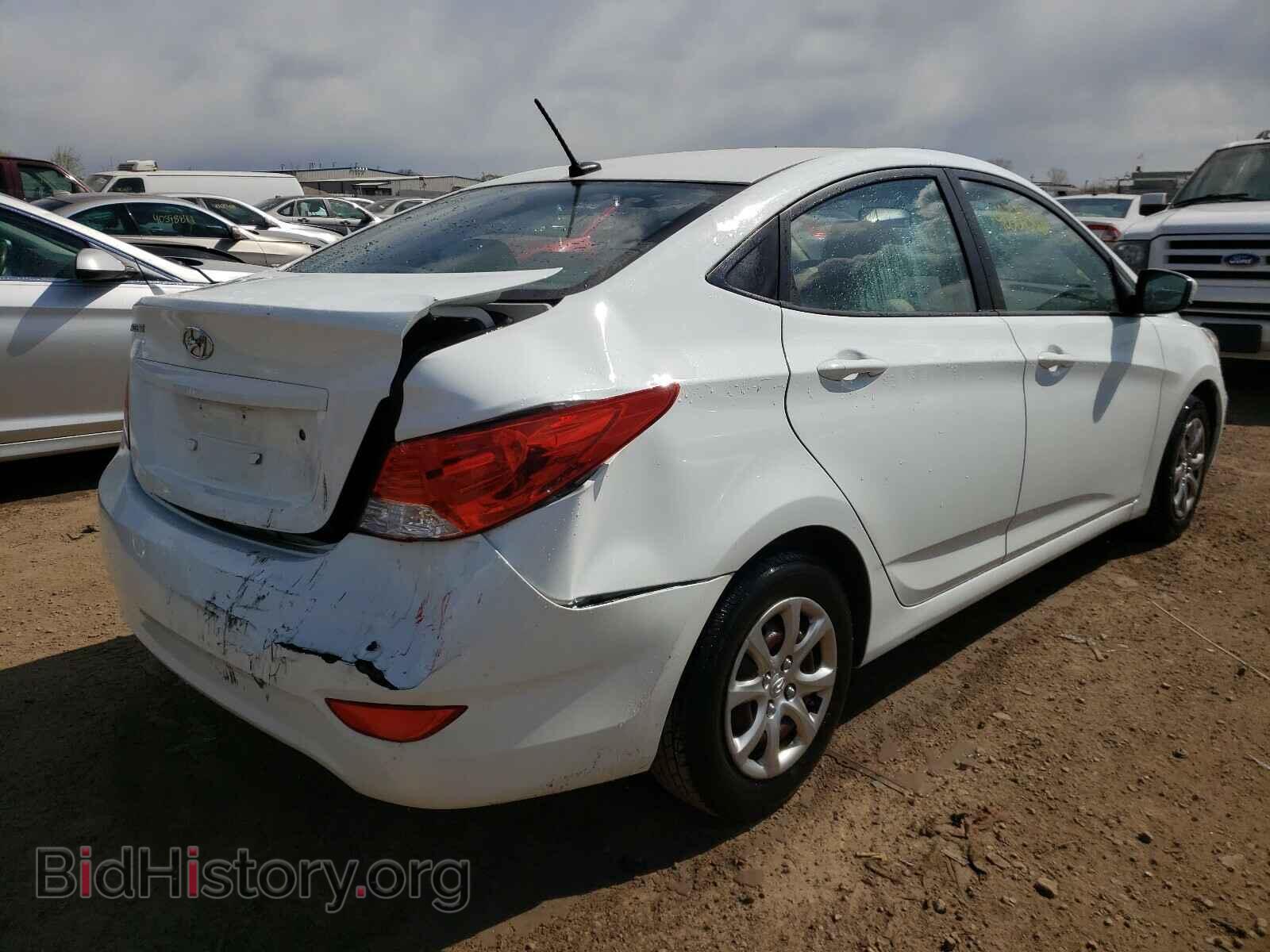 2013 HYUNDAI ACCENT - VIN: KMHCT4AEXDU374177 - Фото 4