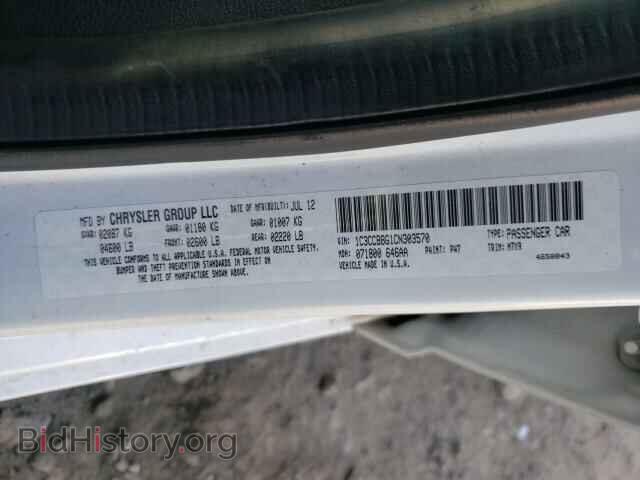 2012 CHRYSLER 200 - VIN: 1C3CCBBG1CN303570 - Фото 10
