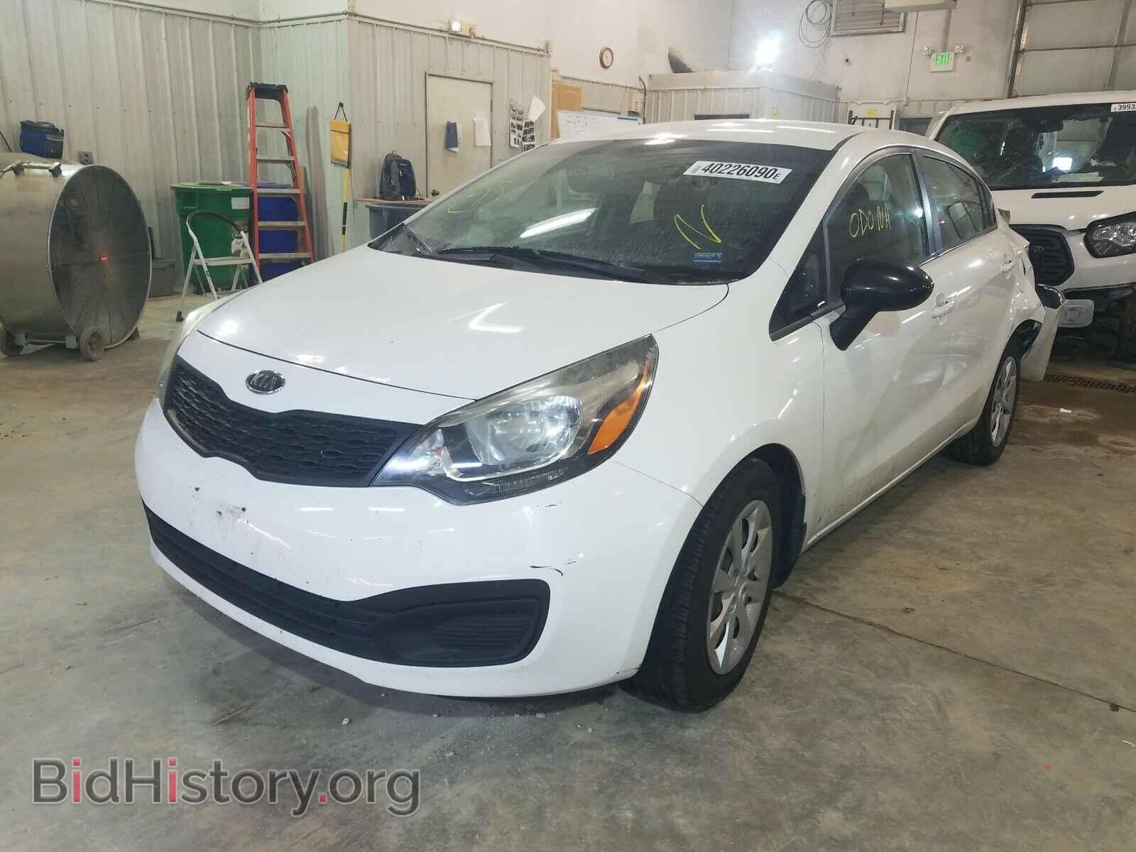 2012 KIA RIO - VIN: KNADM4A38C6083911 - Фото 2