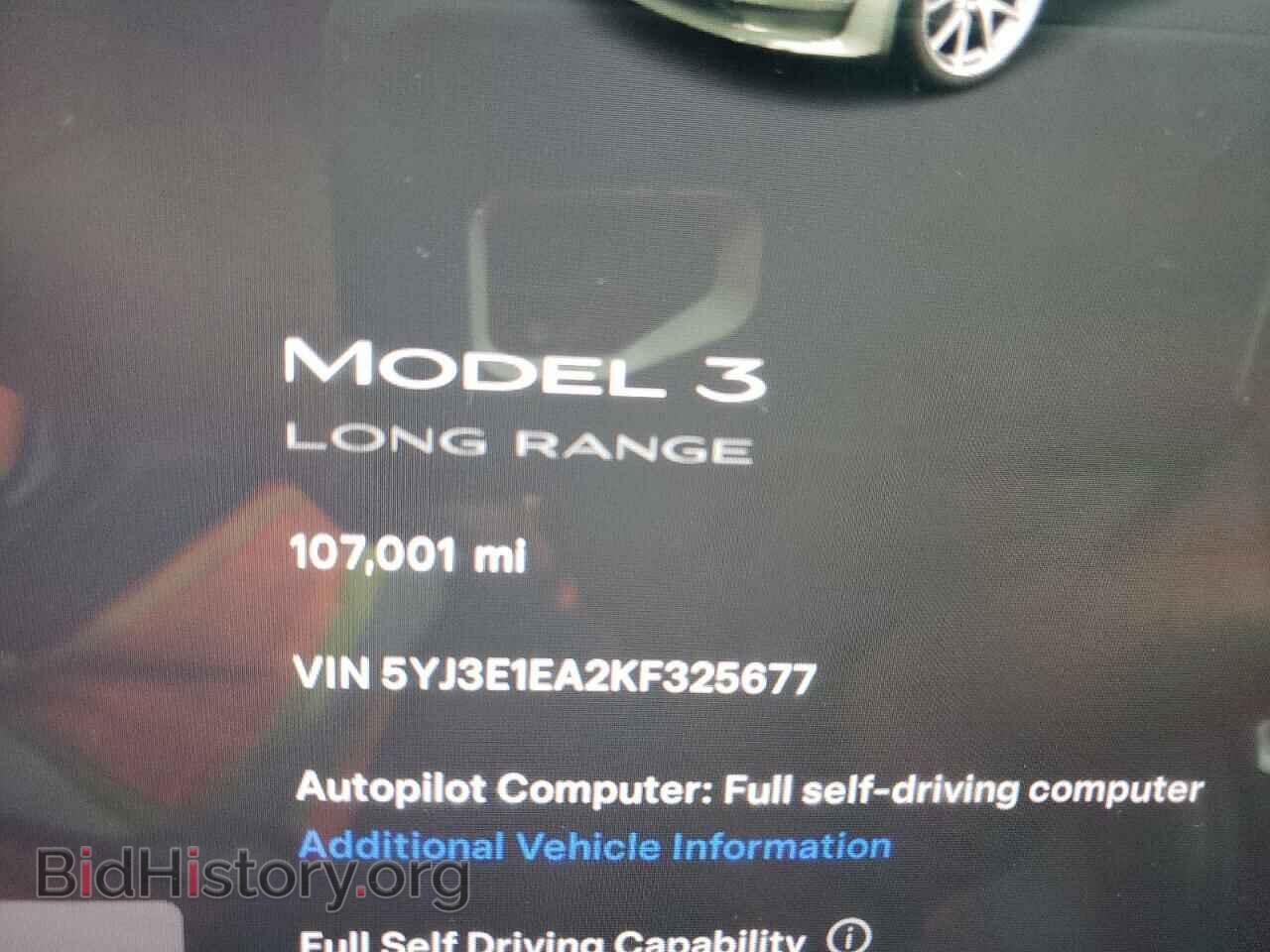 2019 TESLA MODEL 3 - VIN: 5YJ3E1EA2KF325677 - Фото 9