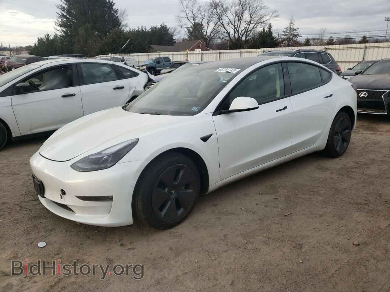Photo 5YJ3E1EB8NF322697 - TESLA MODEL 3 2022