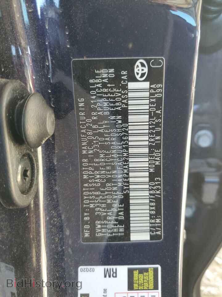 2021 TOYOTA COROLLA - VIN: 5YFEPMAE2MP156720 - Фото 13