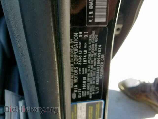 2011 KIA RIO BASE - VIN: KNADH4A31B6949824 - Photo 10