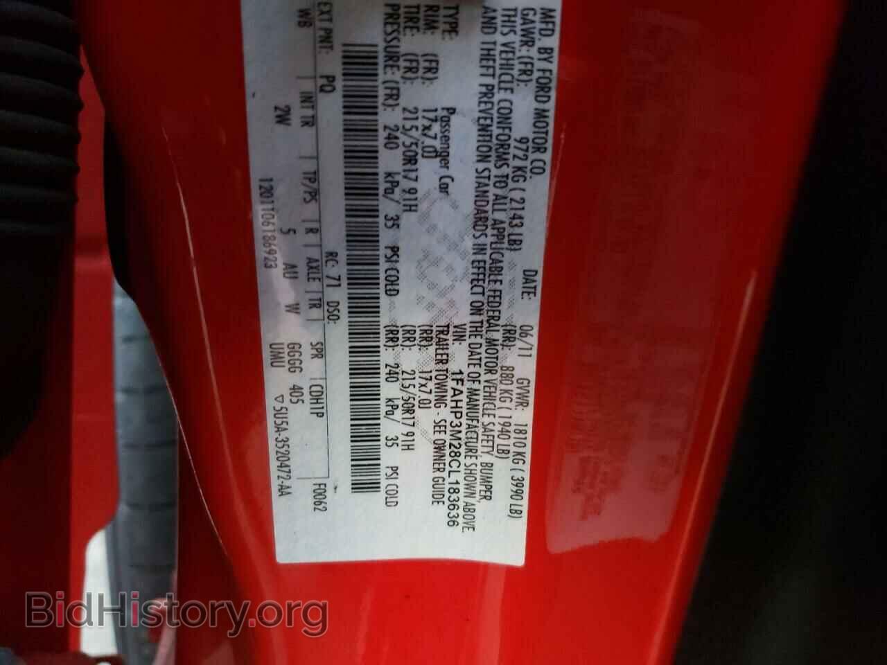 2012 FORD FOCUS - VIN: 1FAHP3M28CL183636 - Фото 12