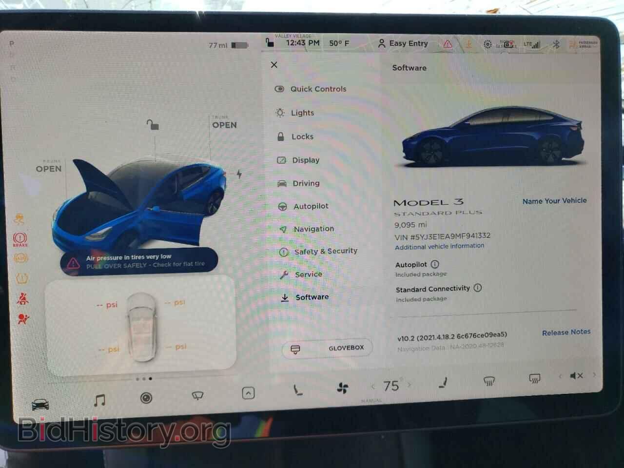 2021 TESLA MODEL 3 - VIN: 5YJ3E1EA9MF941332 - Фото 9