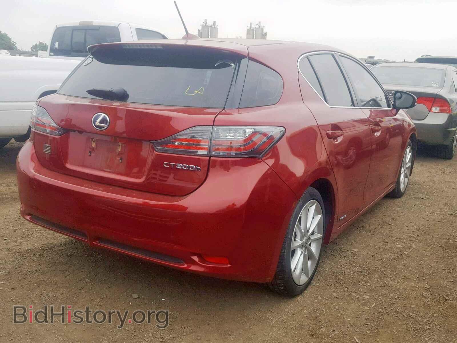 2011 LEXUS CT 200 - VIN: JTHKD5BH2B2010970 - Фото 4