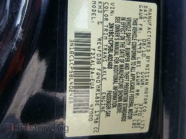 2011 NISSAN VERSA - VIN: 3N1BC1CP5BL402488 - Фото 10