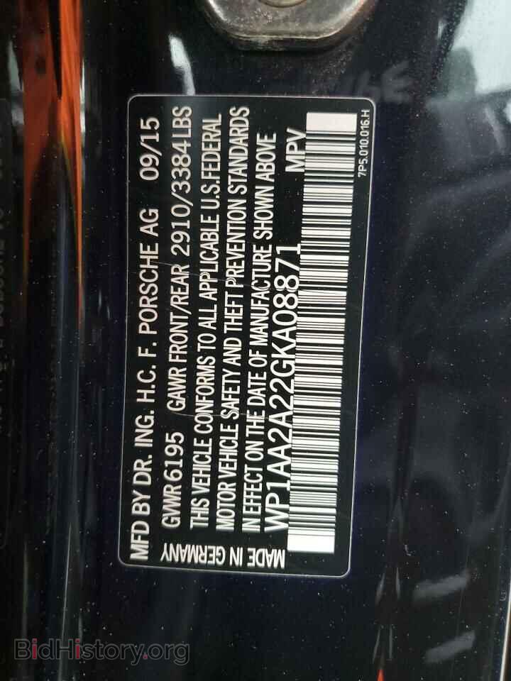 2016 PORSCHE CAYENNE - VIN: WP1AA2A22GKA08871 - Фото 13