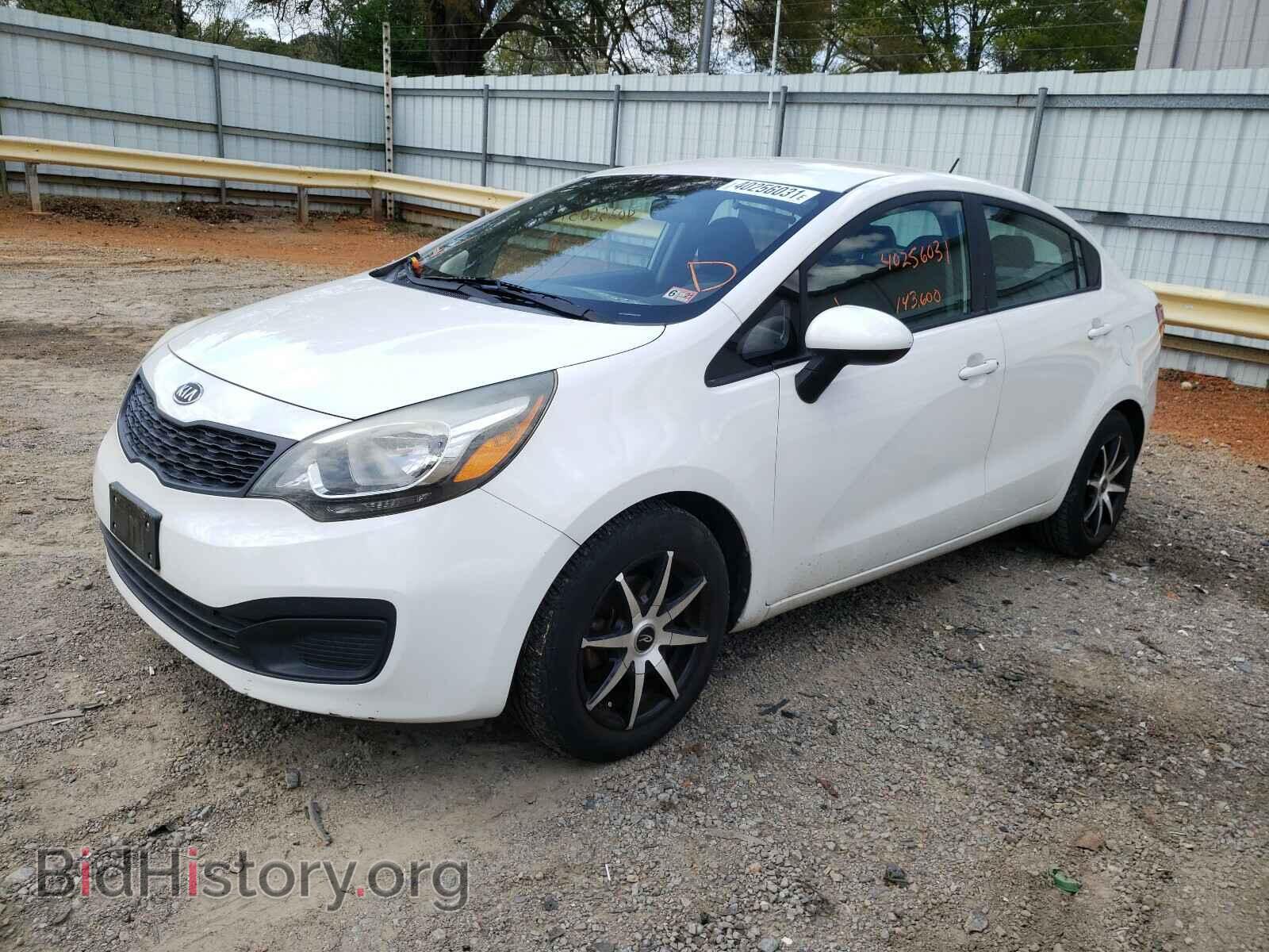2012 KIA RIO - VIN: KNADM4A35C6072882 - Фото 2