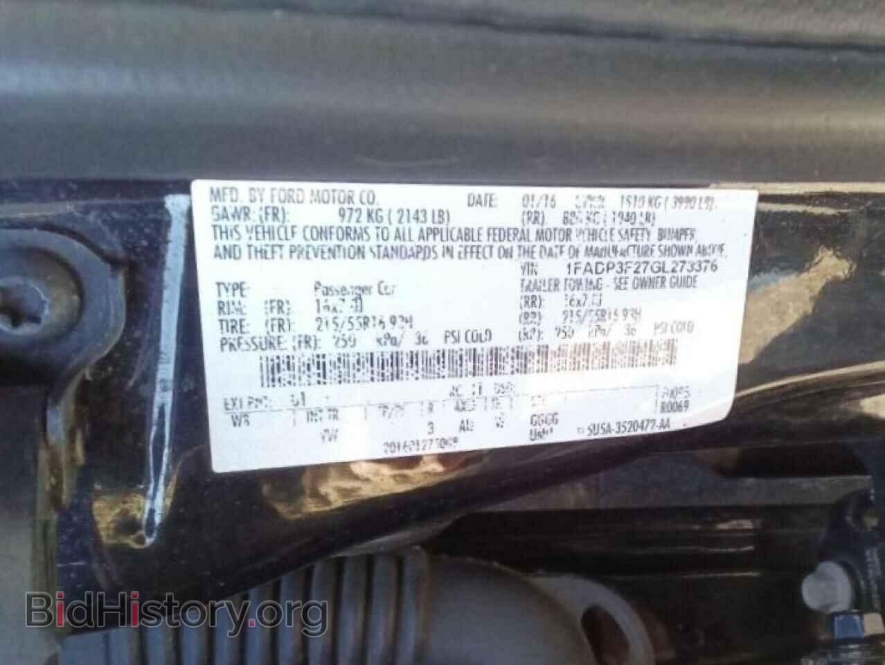 2016 FORD FOCUS - VIN: 1FADP3F27GL273376 - Фото 12