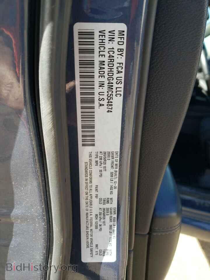 2021 DODGE DURANGO - VIN: 1C4RDHDG4MC554874 - Фото 13