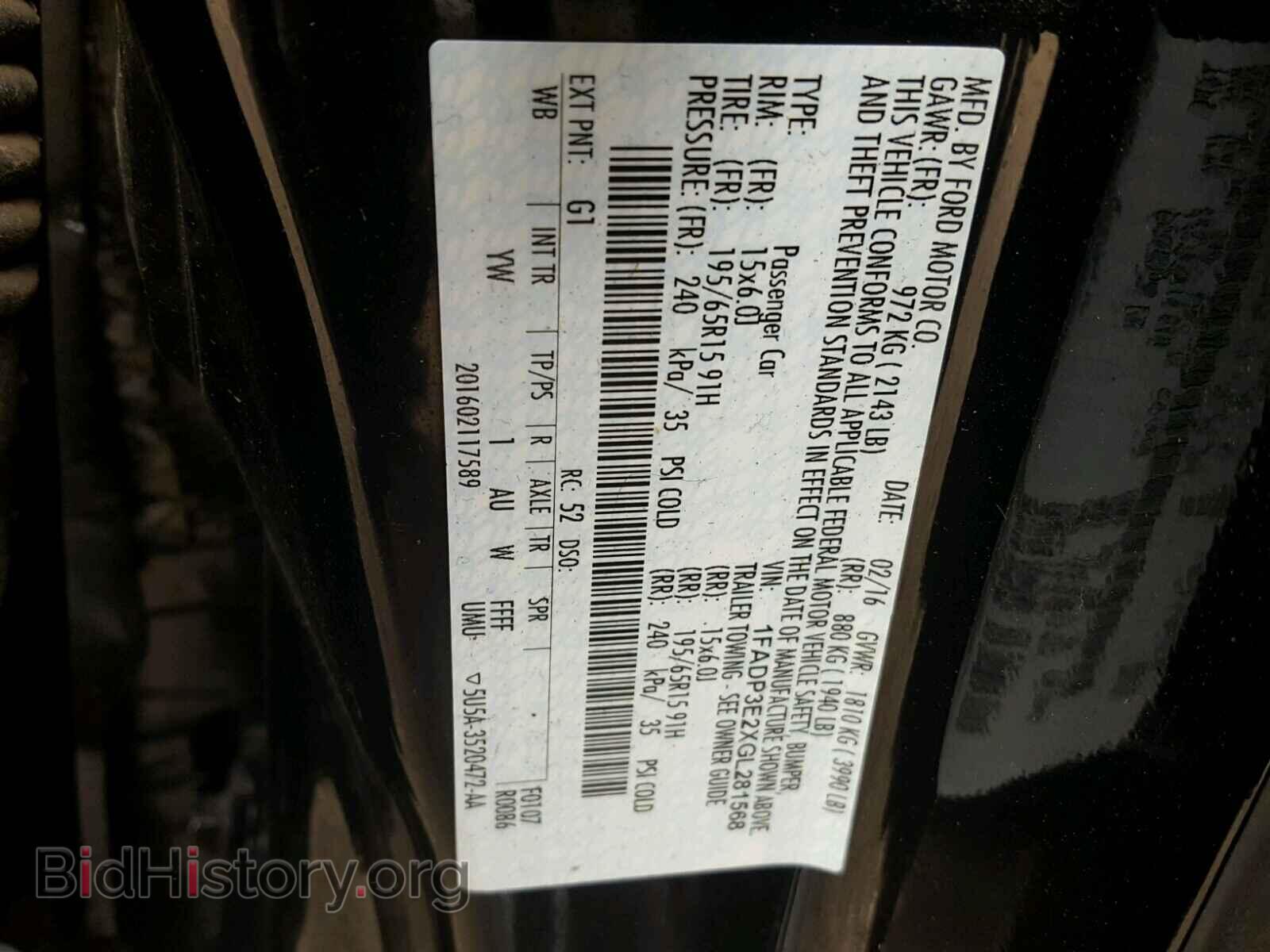 2016 FORD FOCUS - VIN: 1FADP3E2XGL281568 - Photo 10