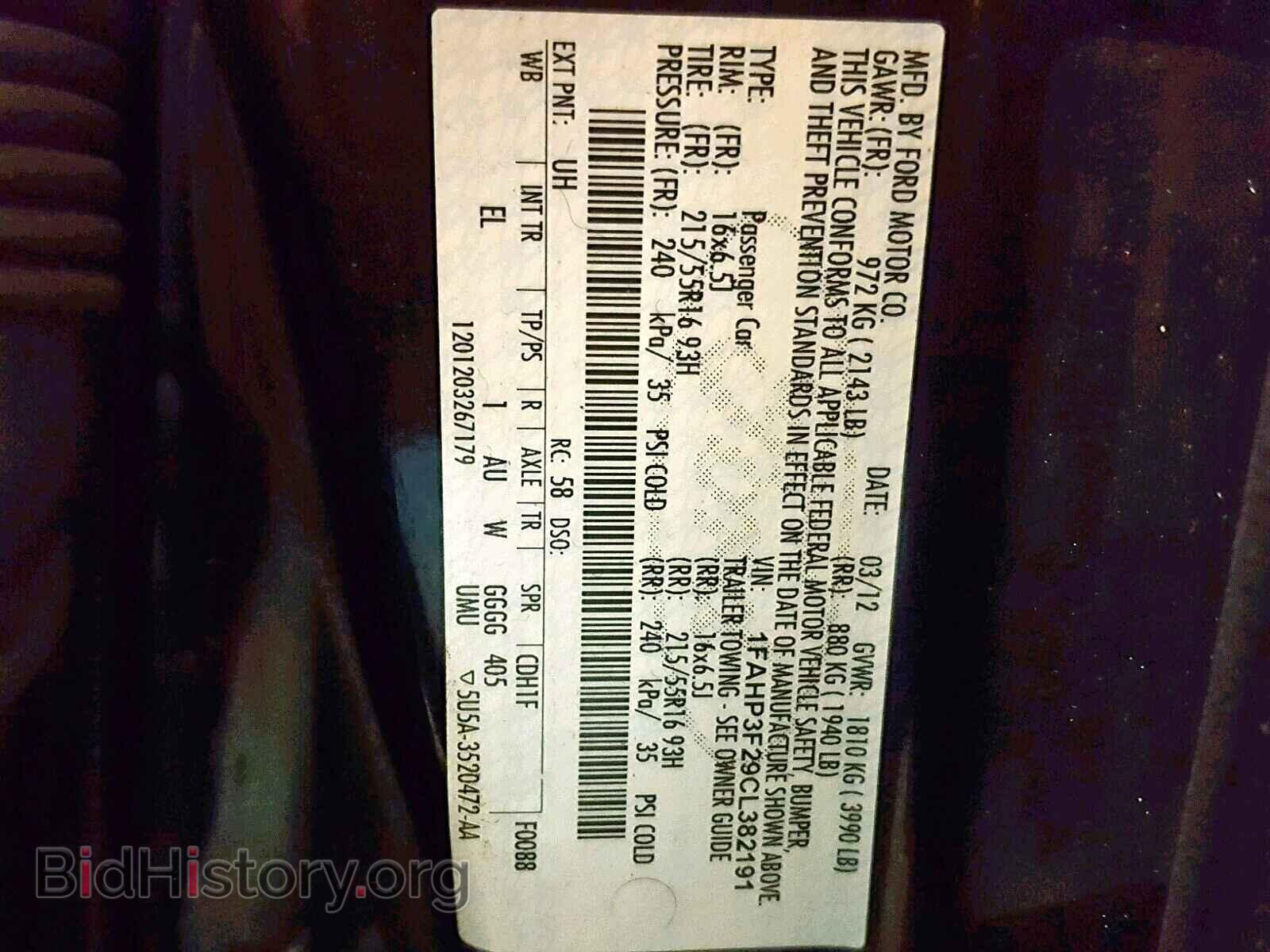 2012 FORD FOCUS SE - VIN: 1FAHP3F29CL382191 - Фото 10