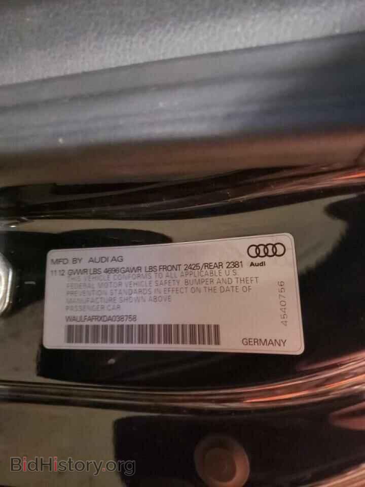 2013 AUDI A5 - VIN: WAULFAFRXDA038758 - Фото 12