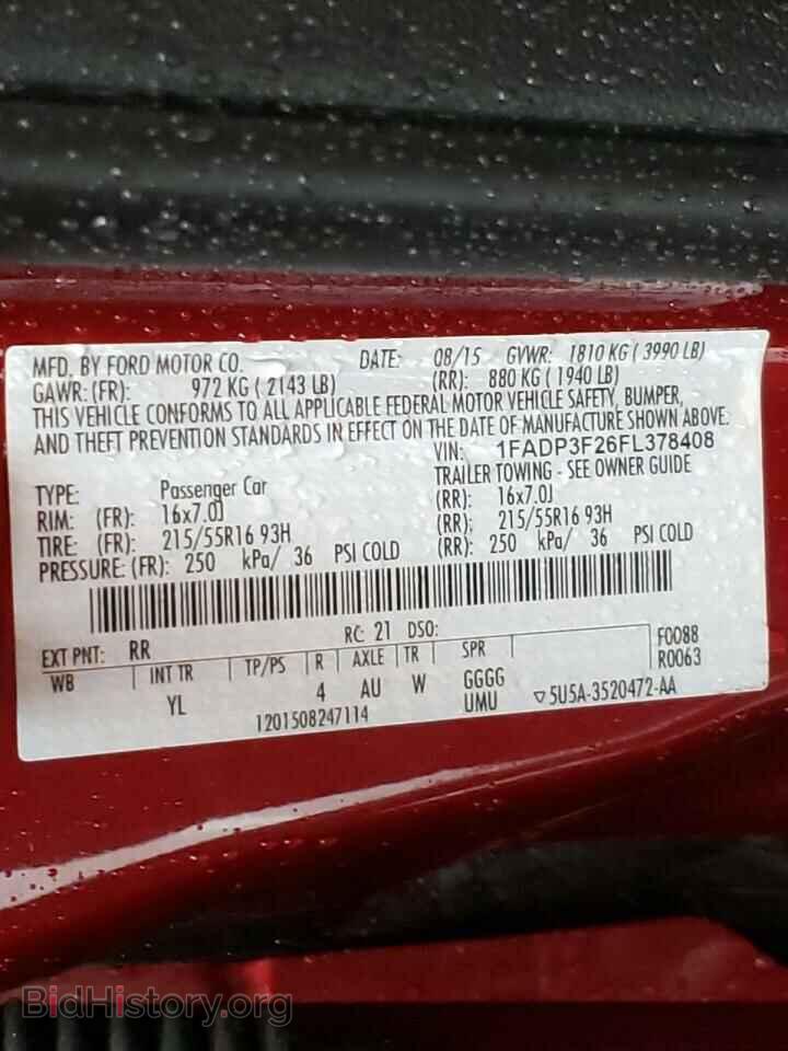 2015 FORD FOCUS - VIN: 1FADP3F26FL378408 - Photo 10