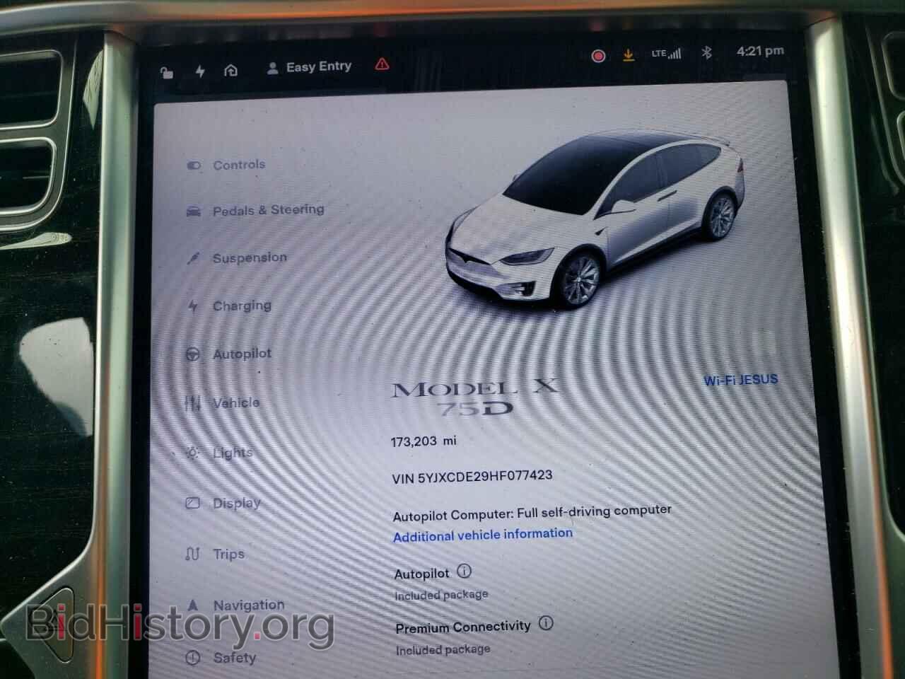 2017 TESLA MODEL X - VIN: 5YJXCDE29HF077423 - Фото 9