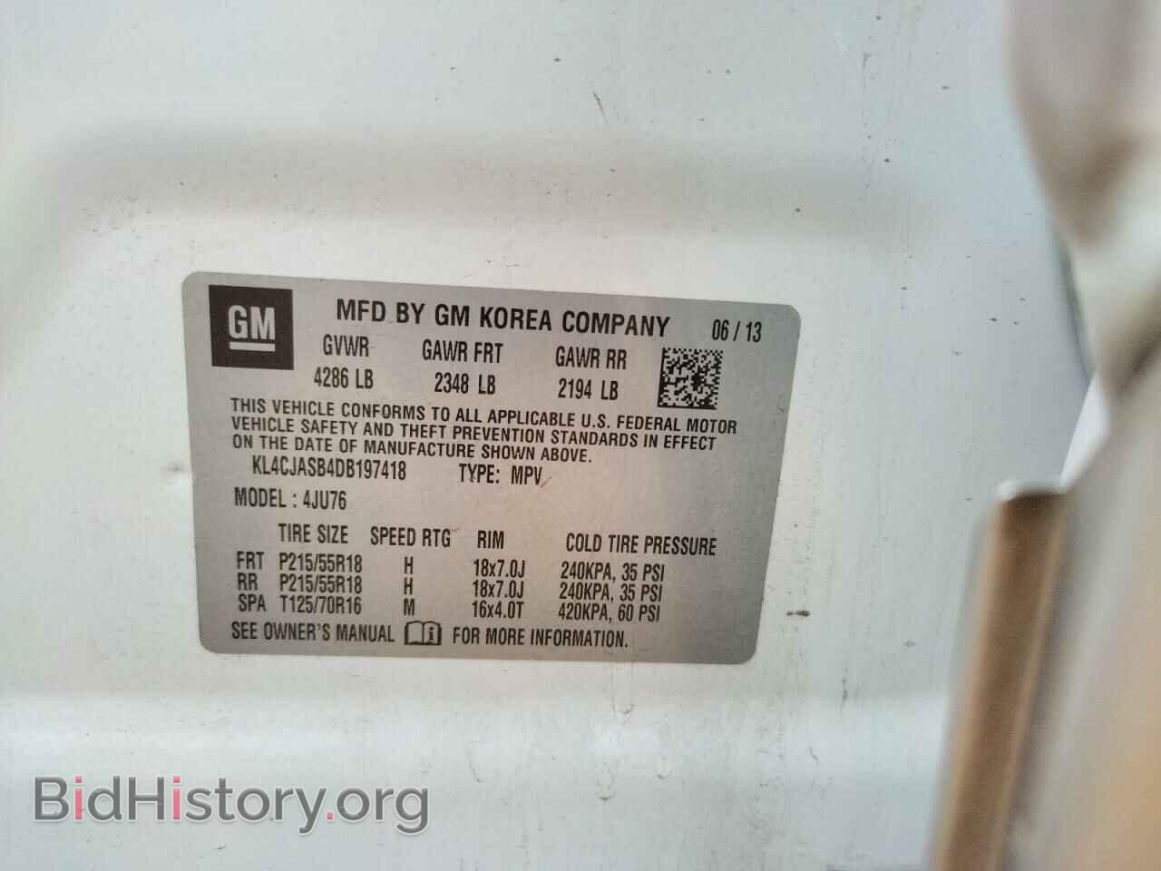 2013 BUICK ENCORE - VIN: KL4CJASB4DB197418 - Photo 10
