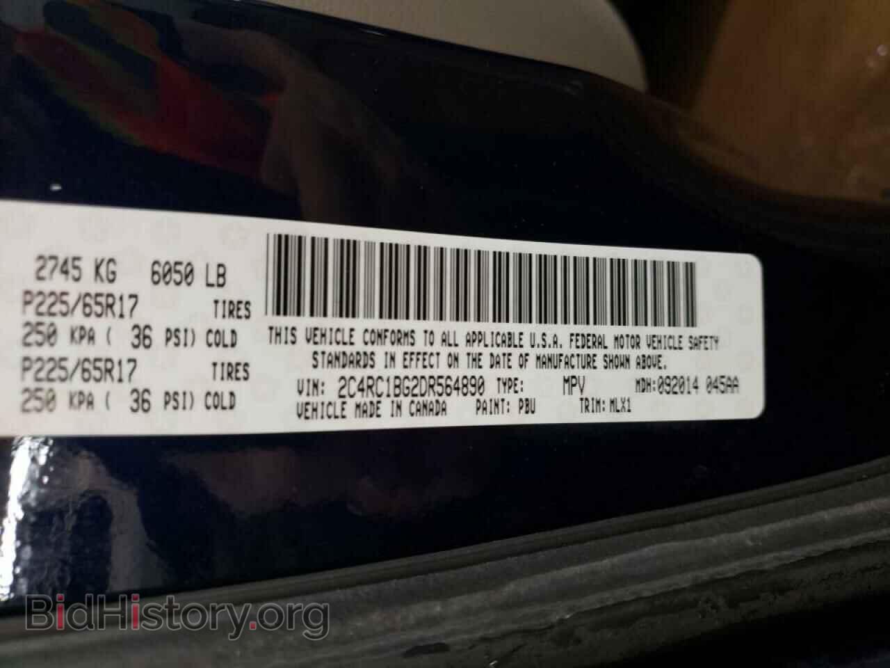 2013 CHRYSLER MINIVAN - VIN: 2C4RC1BG2DR564890 - Photo 10