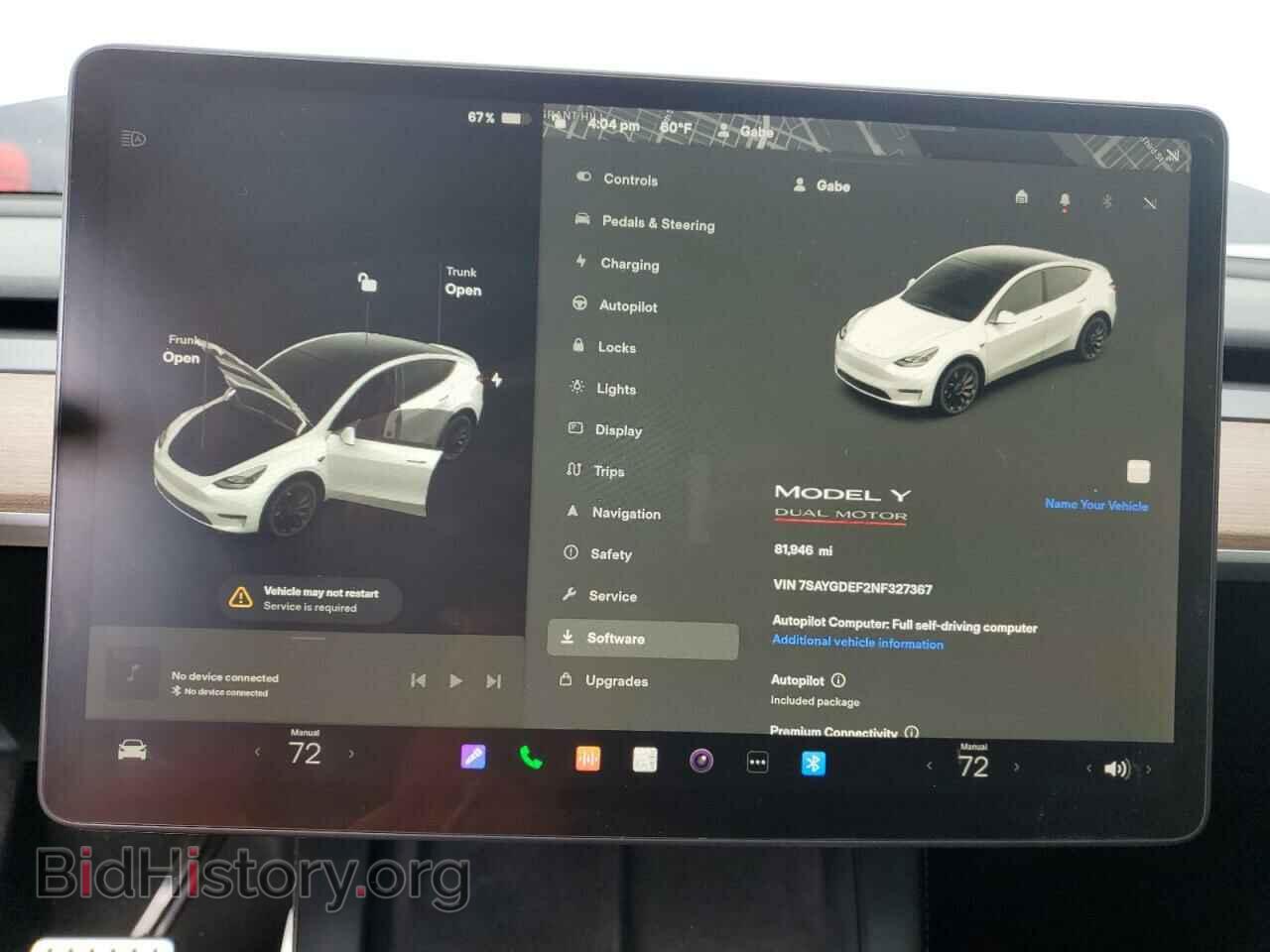 2022 TESLA MODEL Y - VIN: 7SAYGDEF2NF327367 - Photo 9