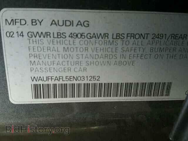 2014 AUDI A4 - VIN: WAUFFAFL5EN031252 - Фото 10