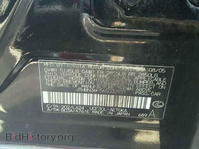 2006 LEXUS LS - VIN: JTHBN36F565032931 - Photo 10