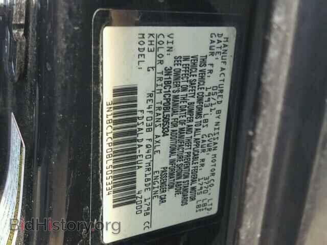 2011 NISSAN VERSA - VIN: 3N1BC1CP0BL505334 - Фото 10