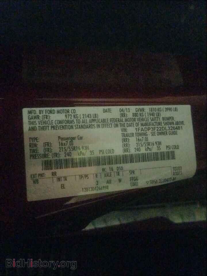 2013 FORD FOCUS - VIN: 1FADP3F22DL326481 - Photo 10