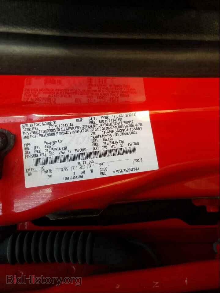 2012 FORD FOCUS - VIN: 1FAHP3M29CL135661 - Фото 10