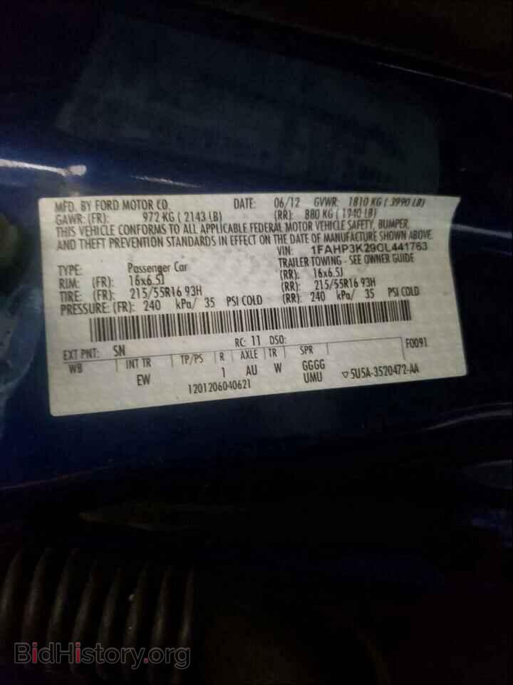 2012 FORD FOCUS - VIN: 1FAHP3K29CL441763 - Фото 10