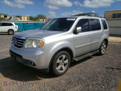 2014 Honda PILOT Pilot EXL, серебристый — VIN 5FNYF3H54EB016889, Copart