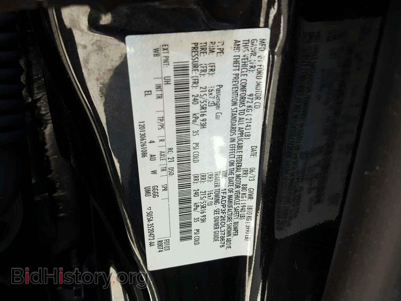 2013 FORD FOCUS - VIN: 1FADP3F26DL378678 - Фото 10