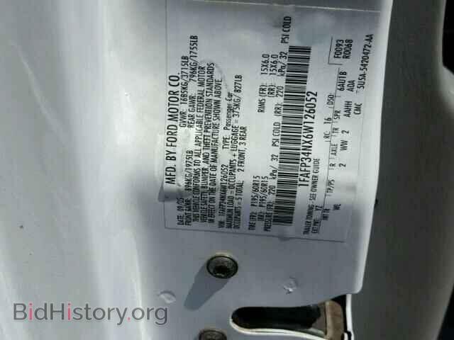 2006 FORD FOCUS - VIN: 1FAFP34NX6W126052 - Фото 10