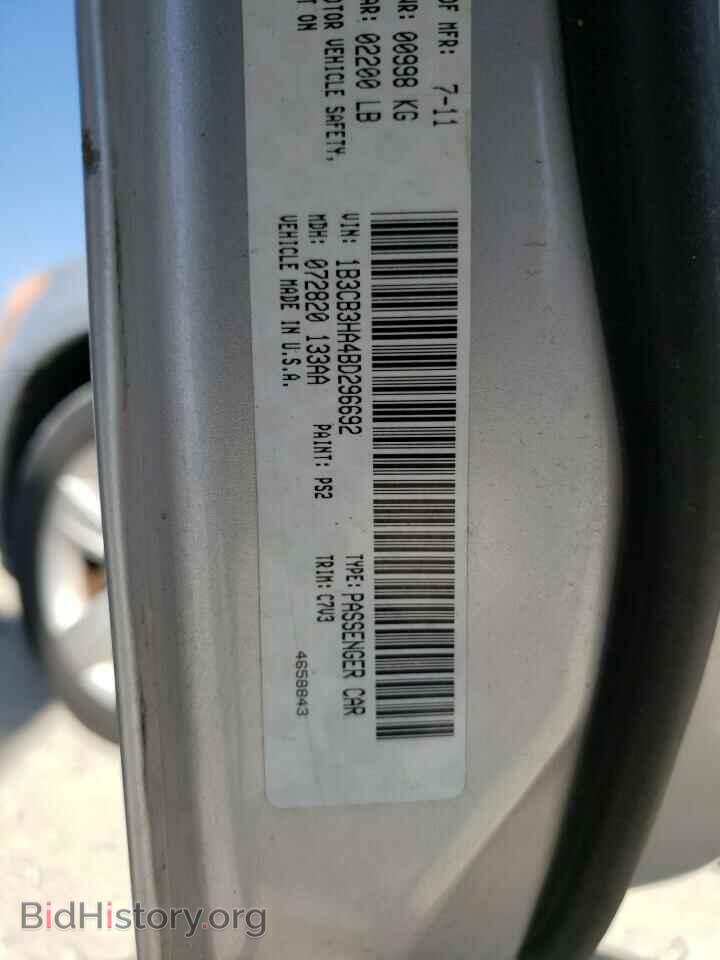 2011 DODGE CALIBER - VIN: 1B3CB3HA4BD296692 - Photo 10