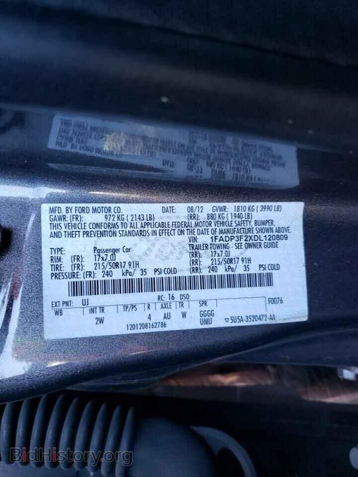 2013 FORD FOCUS - VIN: 1FADP3F2XDL120809 - Фото 13