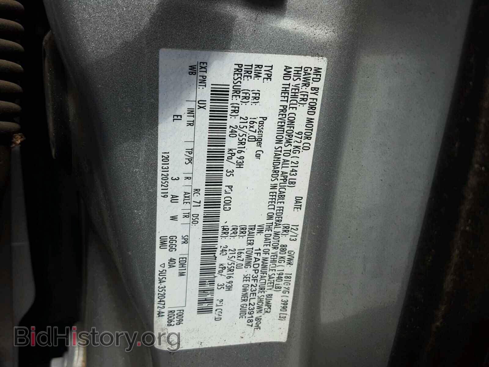 2014 FORD FOCUS - VIN: 1FADP3F23EL239187 - Photo 10